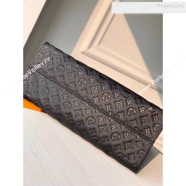 Louis Vuitton Onthego Monogram Embossed Leather Large Tote M44925 Black 2019 (KI-0010707)