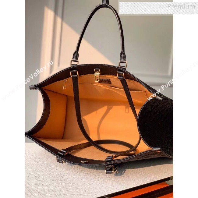 Louis Vuitton Onthego Monogram Embossed Leather Large Tote M44925 Black 2019 (KI-0010707)