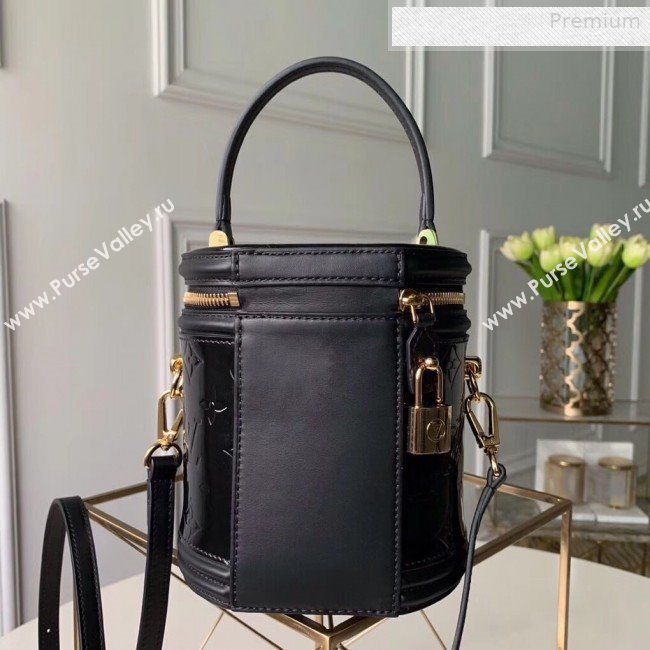 Louis Vuitton Cannes Bucket Case Top Handle Bag in Patent Leather M53997 Black 2019 (KI-0010712)