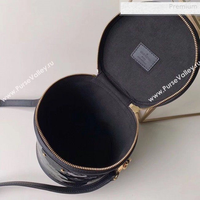 Louis Vuitton Cannes Bucket Case Top Handle Bag in Patent Leather M53997 Black 2019 (KI-0010712)