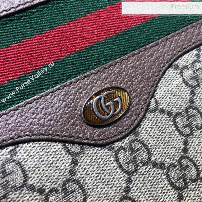 Gucci GG Canvas Web Zip Pouch 597619 2019 (DLH-0010714)