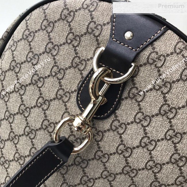 Gucci GG Canvas Carry-on Duffle Travel Bag 206500 Coffee  (DLH-0010716)