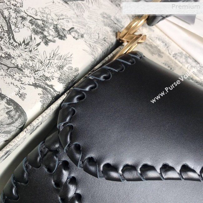Dior Saddle Medium Bag in Braided Leather Black 2019 (BF-0010724)