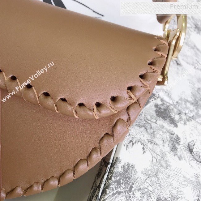 Dior Saddle Medium Bag in Braided Leather Brown 2019 (BF-0010725)