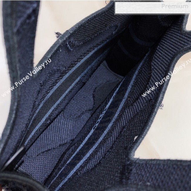 Dior Mini Book Tote Bag in Camouflage Embroidered Canvas Bag Blue 2019 (XXG-0010732)