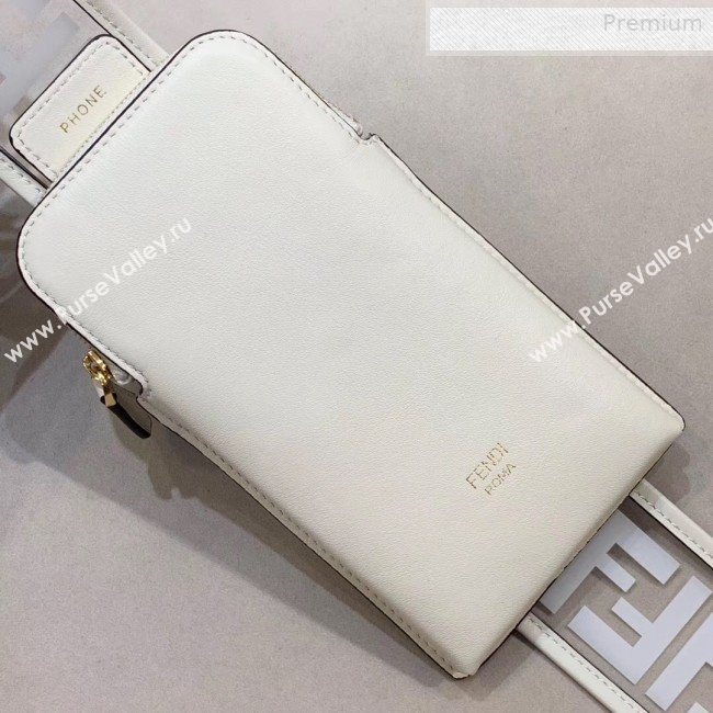 Fendi Strap You FF Transparent Shoulder Strap with iPhone Pocket White 2019 (CL-0011025)
