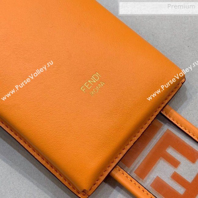 Fendi Strap You FF Transparent Shoulder Strap with iPhone Pocket Orange 2019 (CL-0011026)