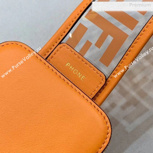 Fendi Strap You FF Transparent Shoulder Strap with iPhone Pocket Orange 2019 (CL-0011026)