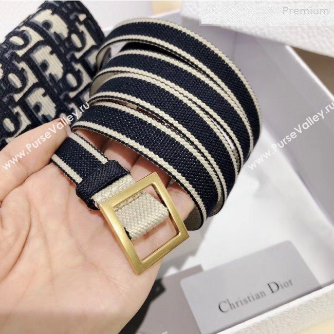 Dior Saddle Blue Oblique Canvas Pochette Pouch/Crossbody Bag 2020 (XXG-0010730)