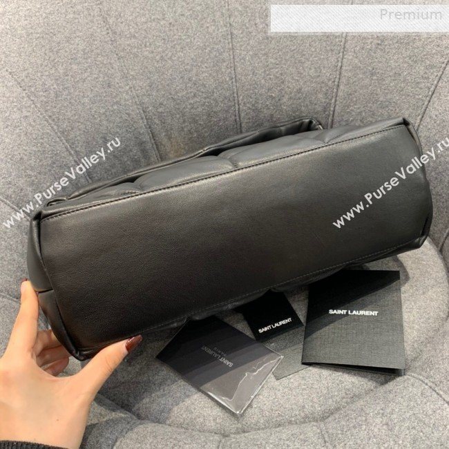 Saint Laurent Loulou Puffer Medium Bag in Quilted Lambskin 577475 Black/Gold 2019 (JD-0010742)