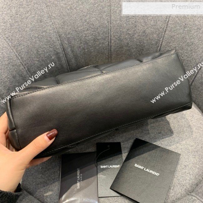 Saint Laurent Loulou Puffer Small Bag in Quilted Lambskin 577476 Black/Gold 2019 (JD-0010738)