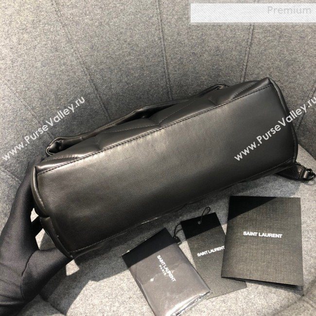 Saint Laurent Loulou Puffer Small Bag in Quilted Lambskin 577476 All Black 2019 (JD-0010739)