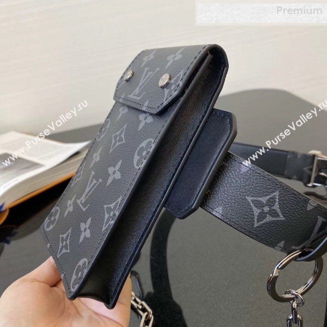 Louis Vuitton Monogram Canvas Belt with iPhone Pocket Black 2019 (HY-0011024)