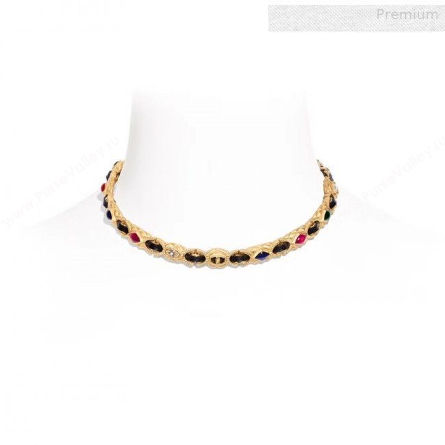 Chanel Stone Choker Necklace AB3017 2019 (YF-0011041)