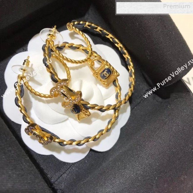 Chanel Lock Hoop Earrings 2019 (YF-0011042)