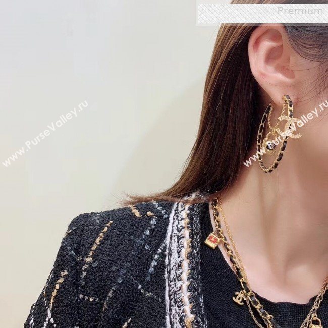 Chanel Lock Hoop Earrings 2019 (YF-0011042)