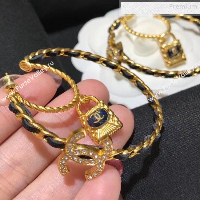 Chanel Lock Hoop Earrings 2019 (YF-0011042)