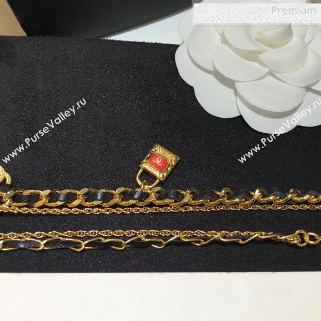 Chanel Lock Y Necklace AB3014 2019 (YF-0011043)