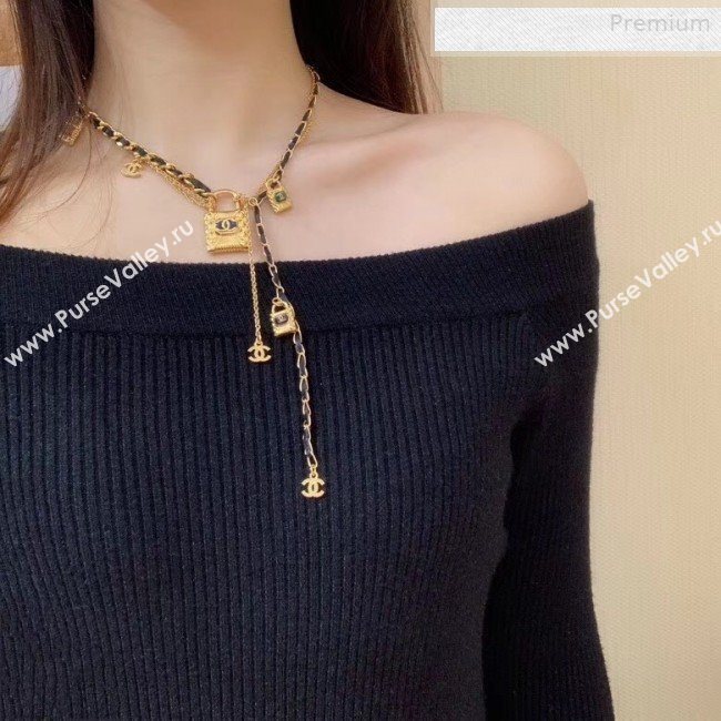 Chanel Lock Y Necklace AB3014 2019 (YF-0011043)
