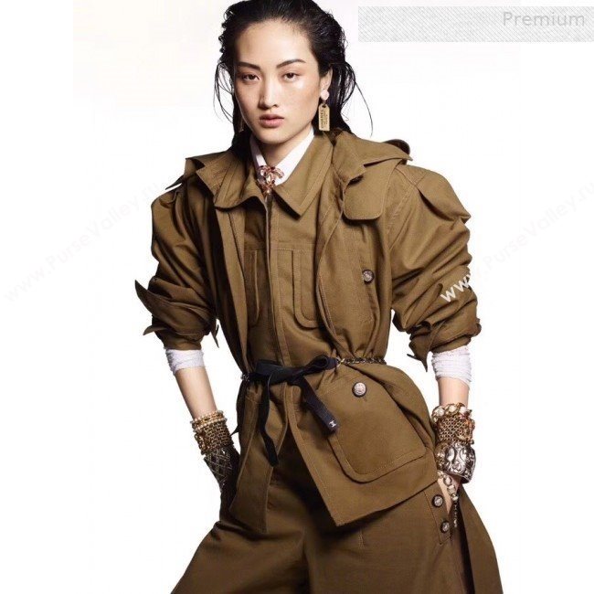 Chanel Leather Chain Bow Belt AA6619 Black 2019 (YF-0011046)