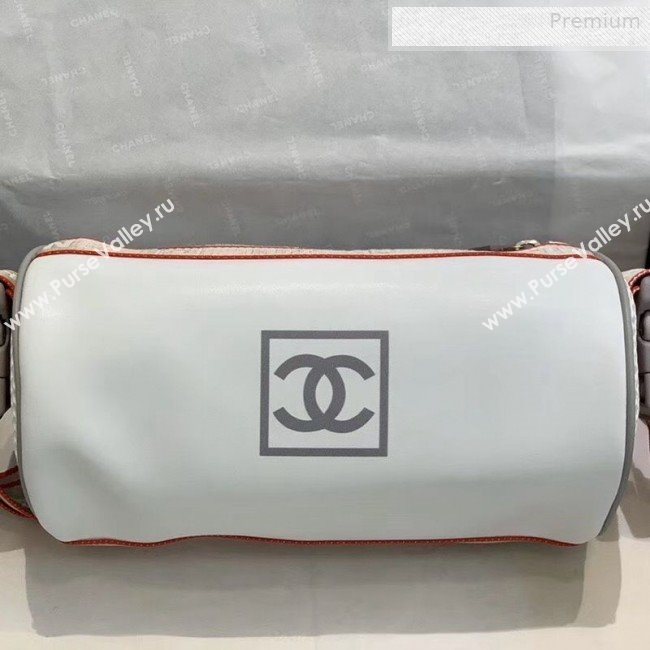 Chanel Vintage Large Roller Shoulder Bag AS6689 White 2019 (SMJD-0010218)