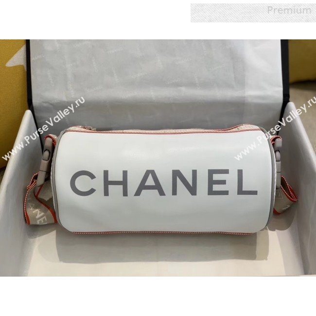 Chanel Vintage Large Roller Shoulder Bag AS6689 White 2019 (SMJD-0010218)