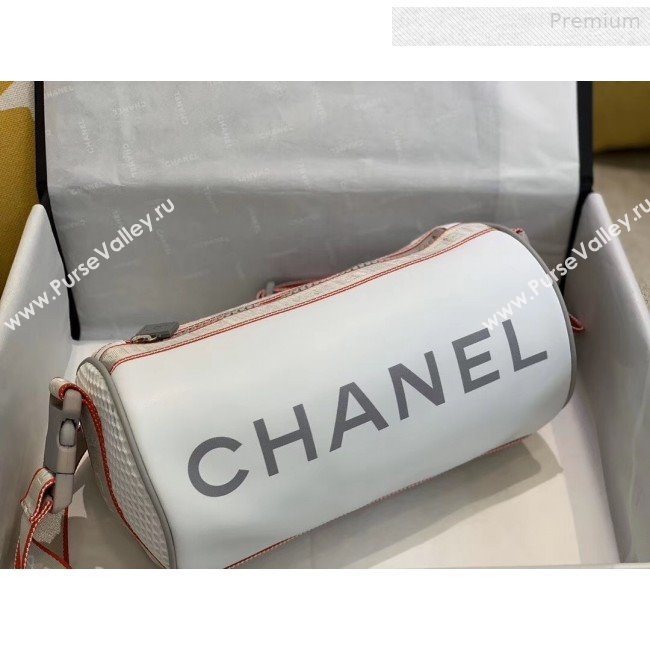 Chanel Vintage Large Roller Shoulder Bag AS6689 White 2019 (SMJD-0010218)