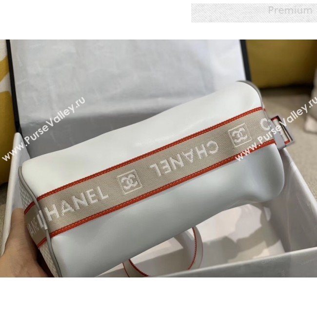 Chanel Vintage Large Roller Shoulder Bag AS6689 White 2019 (SMJD-0010218)