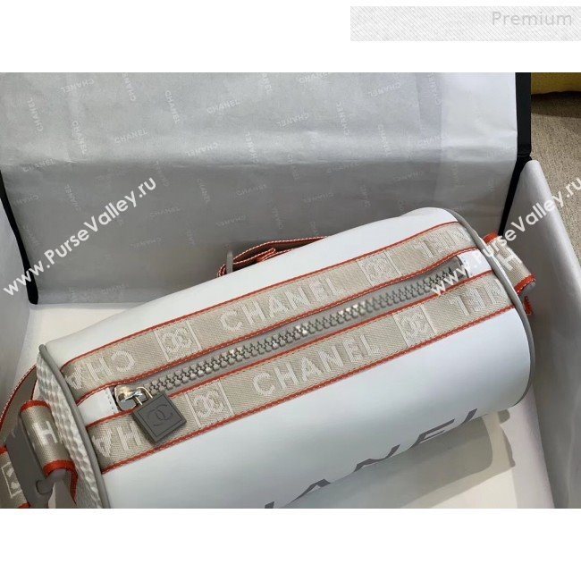 Chanel Vintage Large Roller Shoulder Bag AS6689 White 2019 (SMJD-0010218)