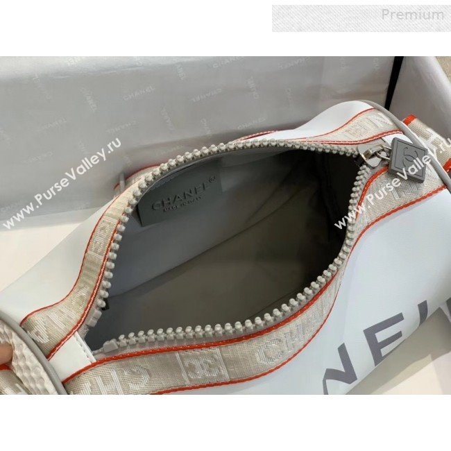 Chanel Vintage Large Roller Shoulder Bag AS6689 White 2019 (SMJD-0010218)