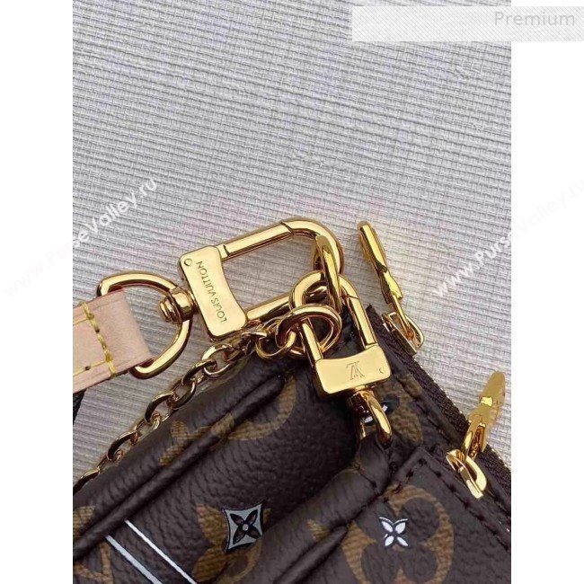 Louis Vuitton Multi-Pochette Accessoires Triple Monogram Canvas Print Shoulder Bag M44840 Blue 2019 (KI-0010222)