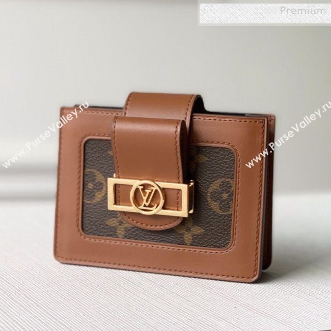 Louis Vuitton Dauphine Multicates Monogram Canvas Coin Purse M68751 Coffee 2019 (KI-0010225)