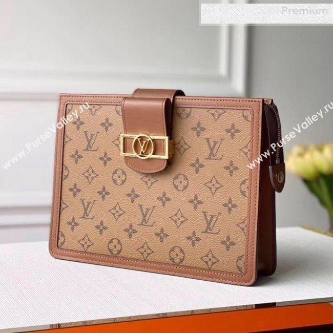 Louis Vuitton Dauphine Monogram Canvas Pouch M44178 Brown 2019 (KI-0010224)