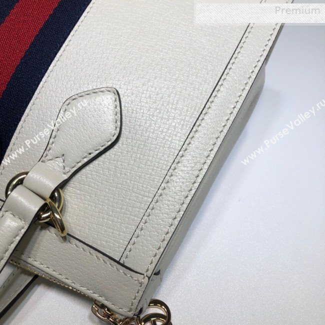 Gucci Ophidia Leather Small Tote Bag 547551 White 2019 (DLH-0010230)