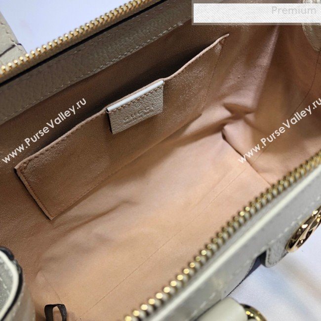 Gucci Ophidia Leather Small Tote Bag 547551 White 2019 (DLH-0010230)