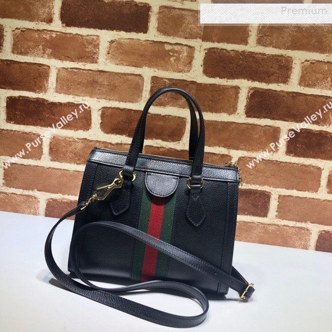 Gucci Ophidia Leather Small Tote Bag 547551 Black 2019 (DLH-0010231)