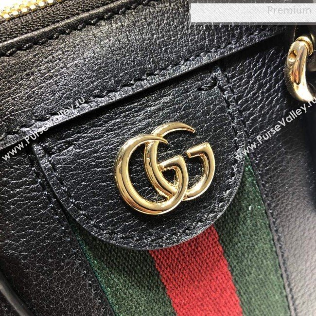 Gucci Ophidia Leather Small Tote Bag 547551 Black 2019 (DLH-0010231)
