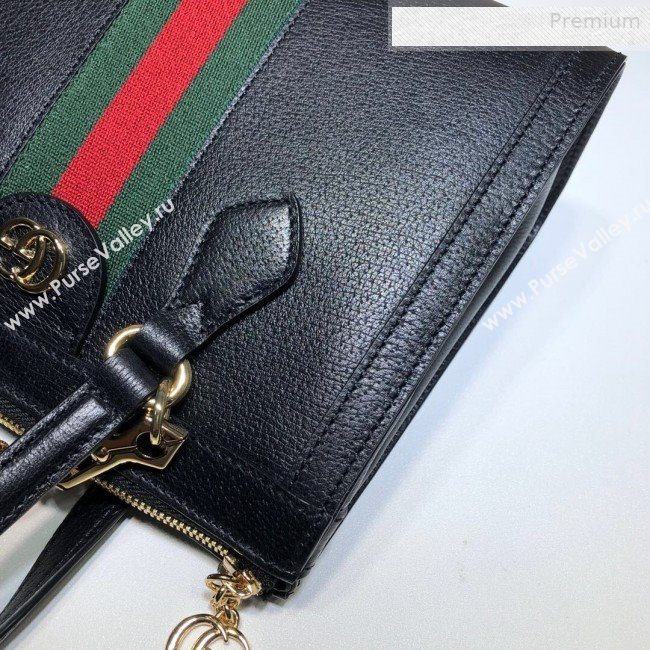 Gucci Ophidia Leather Small Tote Bag 547551 Black 2019 (DLH-0010231)