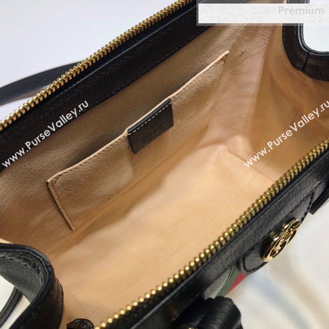 Gucci Ophidia Leather Small Tote Bag 547551 Black 2019 (DLH-0010231)
