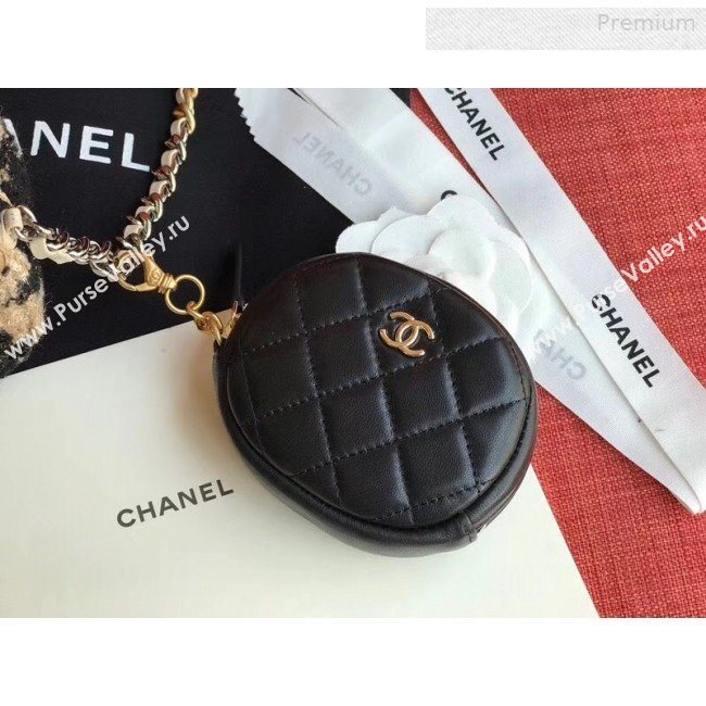 Chanel 19 Houndstooth Tweed Clutch with Chain &amp; Coin Purse AP0986 Beige/Black 2019 (XING-0010335)