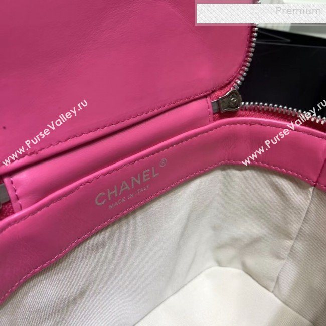 Chanel Rattan Woven Small Vanity Case AS1352 Pink/Beige 2020 (JY-0010338)