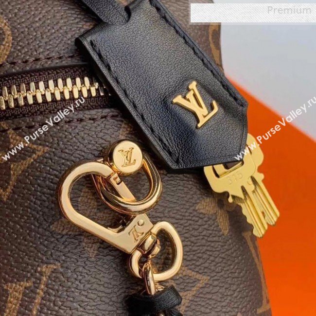 Louis Vuitton Nice BB Monogram Canvas Flap Toilet Top Handle Bag M42264 Coffee 2019 (KI-0010401)