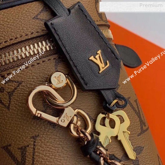 Louis Vuitton Nice BB Monogram Reverse Canvas Flap Toilet Top Handle Bag M42264 2019 (KI-0010402)