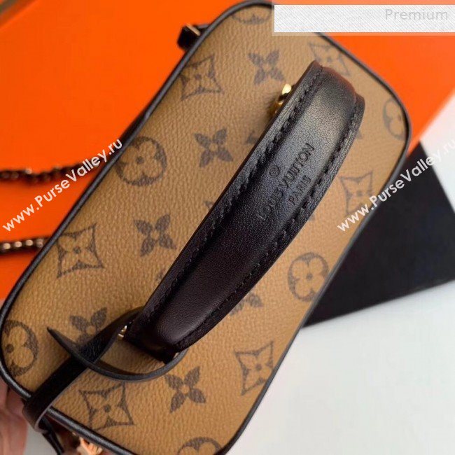 Louis Vuitton Nice BB Monogram Reverse Canvas Flap Toilet Top Handle Bag M42264 2019 (KI-0010402)