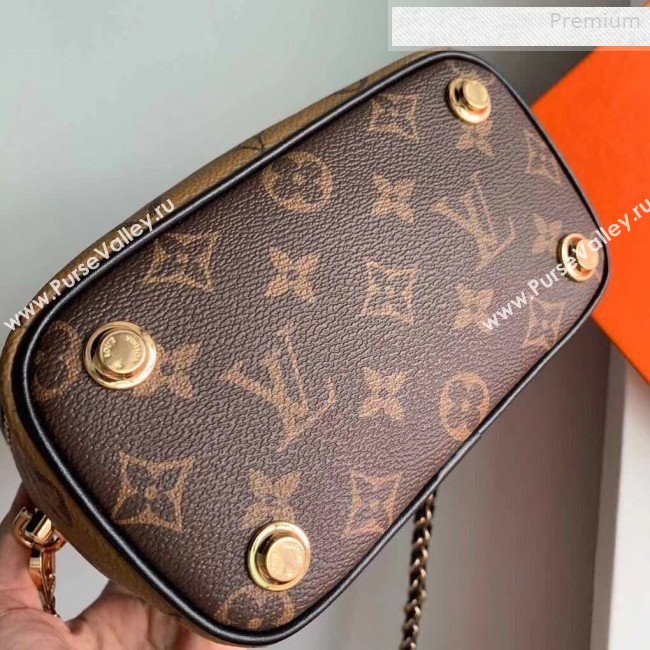 Louis Vuitton Nice BB Monogram Reverse Canvas Flap Toilet Top Handle Bag M42264 2019 (KI-0010402)