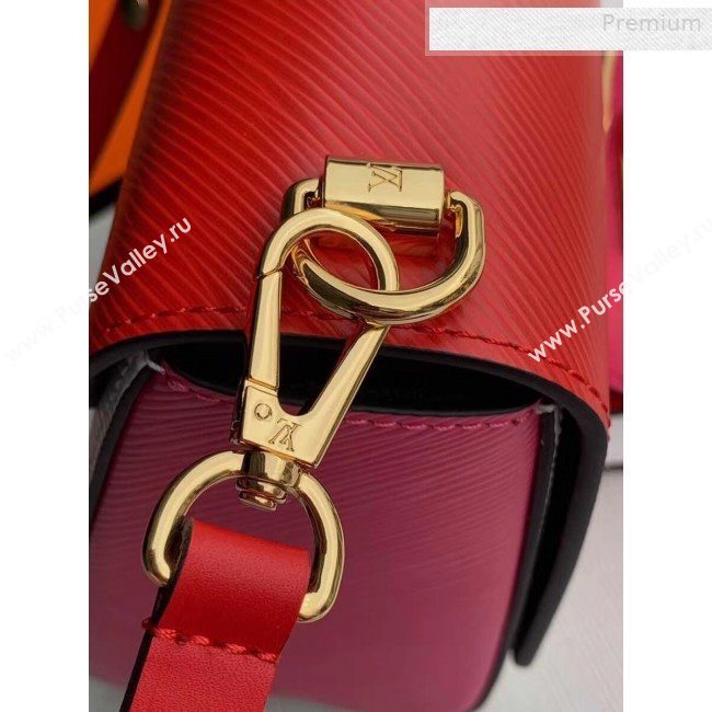 Louis Vuitton Twist MM and Twisty Wallet Epi Leather Bag Set M55683 Pink/Red/White 2019 (KI-0010405)