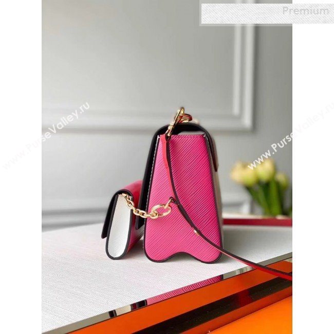 Louis Vuitton Twist MM and Twisty Wallet Epi Leather Bag Set M55683 Pink/Red/White 2019 (KI-0010405)