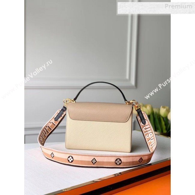 Louis Vuitton Twist MM Epi Leather Top Handle Bag M55677 Nude 2019 (KI-0010406)