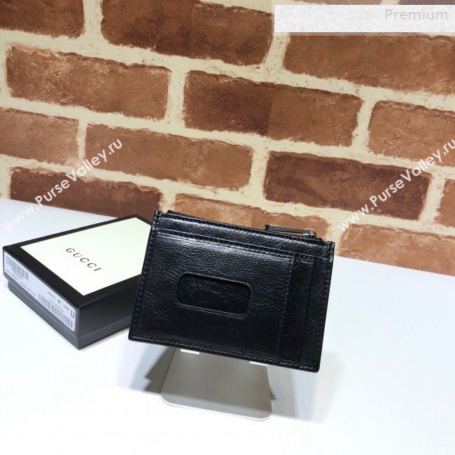 Gucci Soft Leather Card Case 597672 Black 2019 (DLH-0010409)