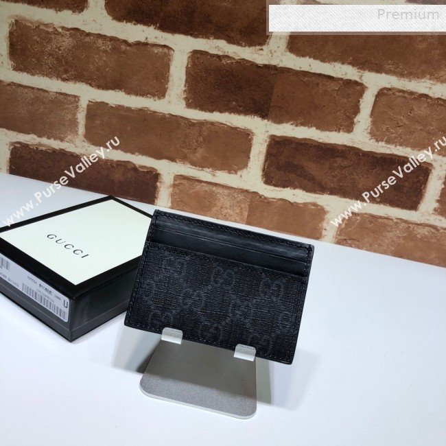 Gucci GG Snake Print Card Case 597554 Black 2019 (DLH-0010410)